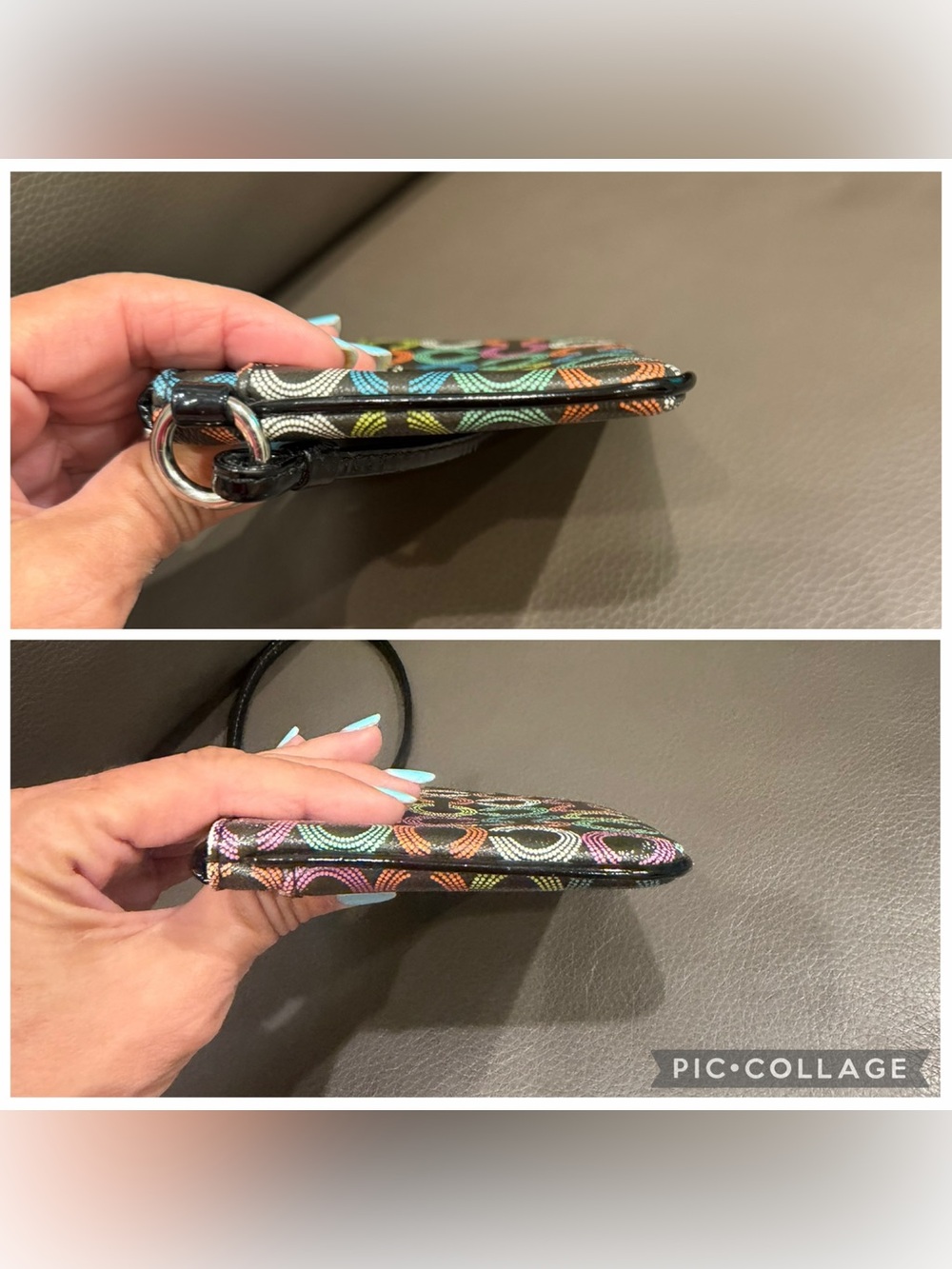 Coach Vintage Waverly Multi-Color C Wristlet - Picture 7 of 7